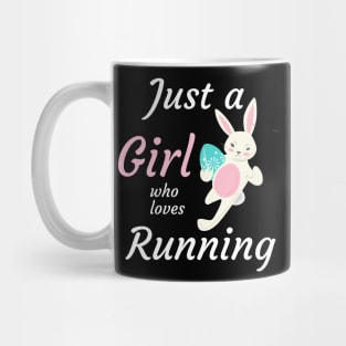 Just a girl who loves running and bunnies Mug